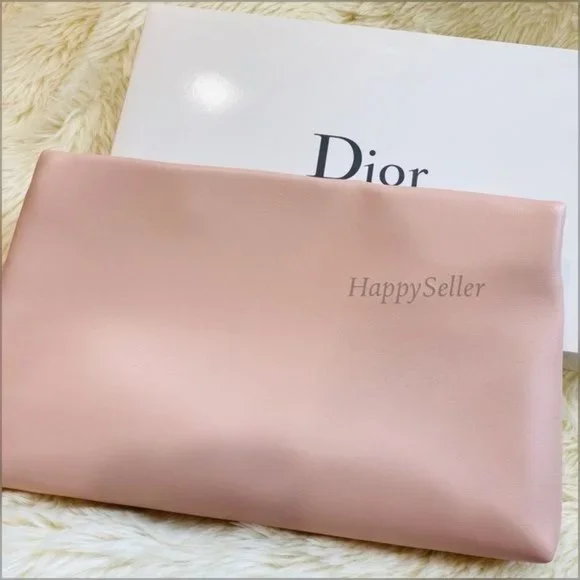Dior Pouch Cosmetics Organizer Makeup Bag Pink Dopp Kit Clutch Designer GWP NEW